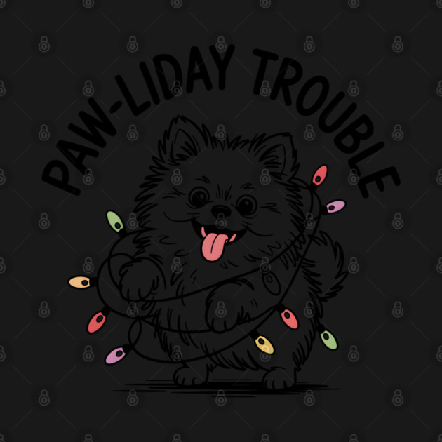 Pomeranian-Christmas-Dogs by JessArty