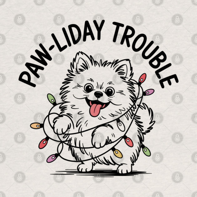 Pomeranian-Christmas-Dogs by JessArty