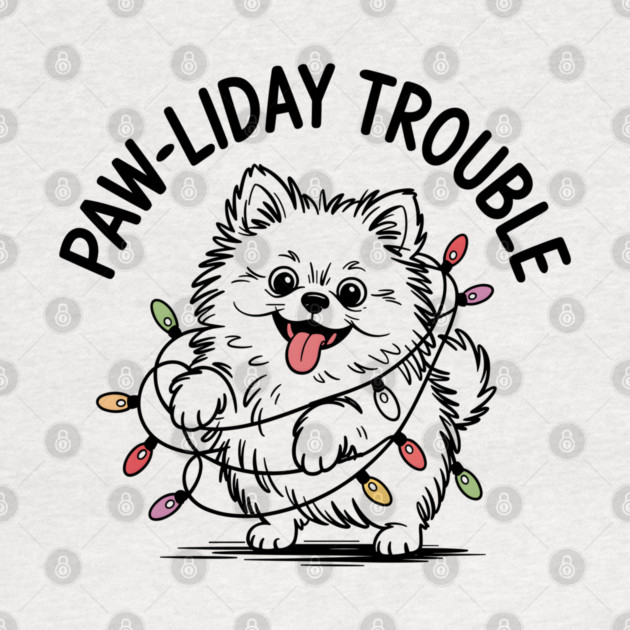 Pomeranian-Christmas-Dogs by JessArty