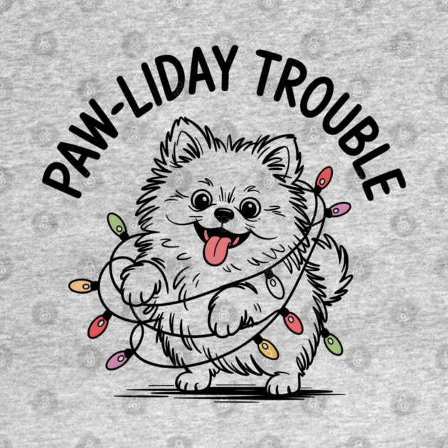 Pomeranian-Christmas-Dogs by JessArty