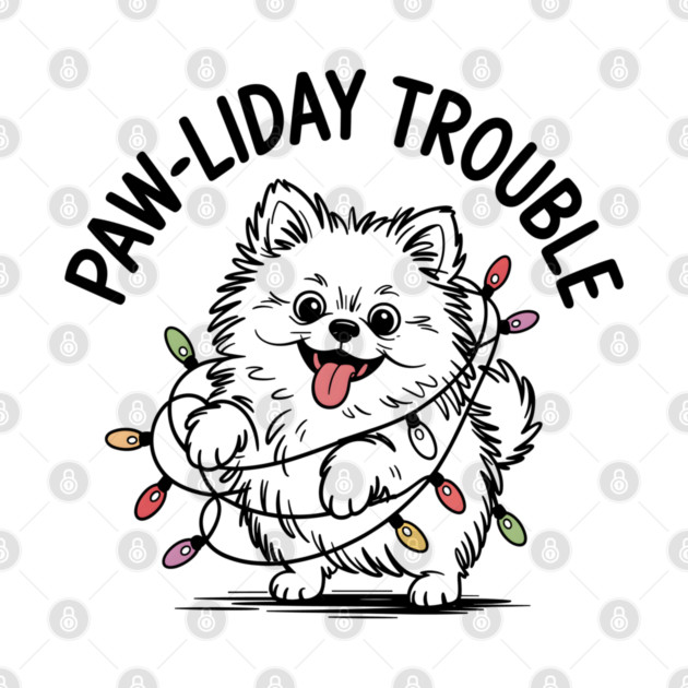 Pomeranian-Christmas-Dogs by JessArty