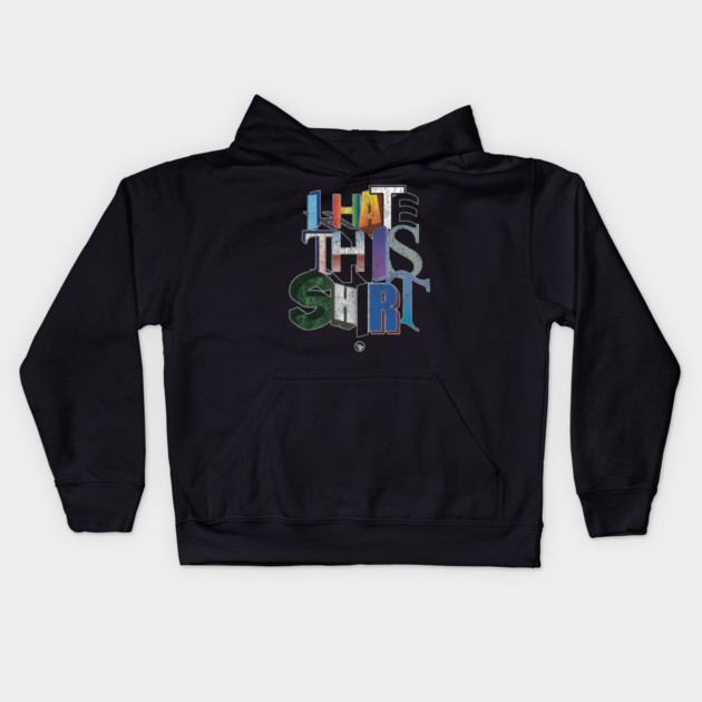 Retro WordArt Kids Hoodie by Wrongteeshirt