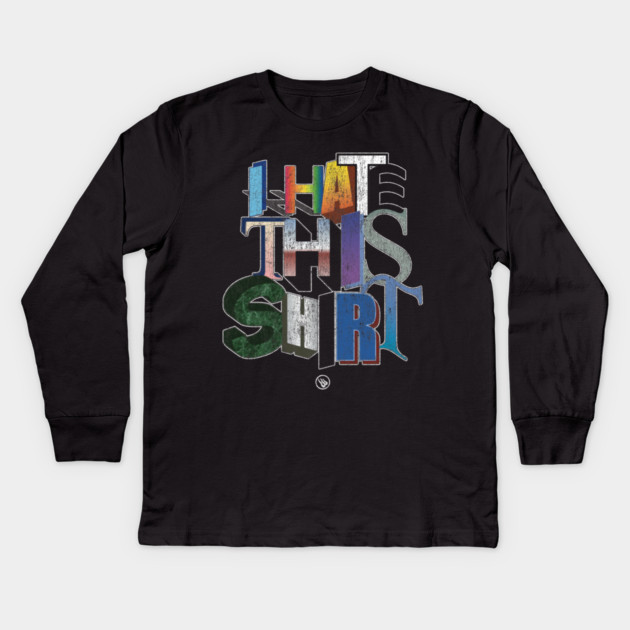 Retro WordArt Kids Long Sleeve T-Shirt by Wrongteeshirt