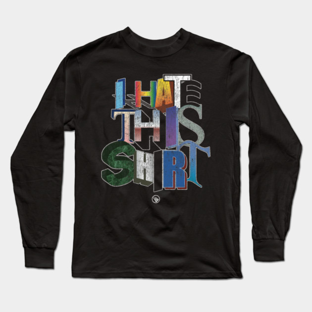 Retro WordArt Long Sleeve T-Shirt by Wrongteeshirt