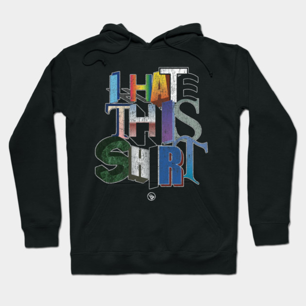 Retro WordArt Hoodie by Wrongteeshirt