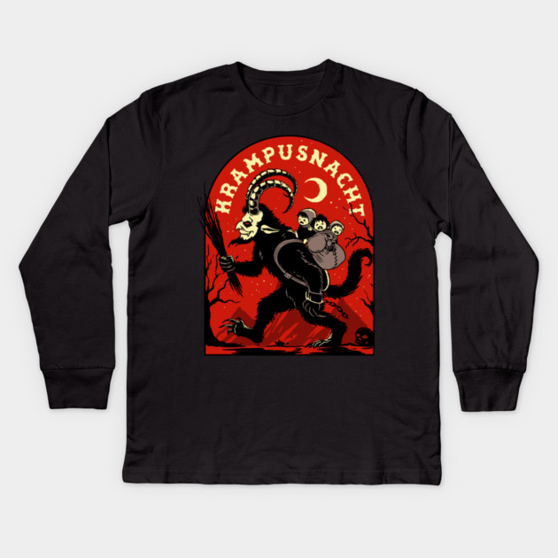 Krampusnacht Kids Long Sleeve T-Shirt by GoshWow®