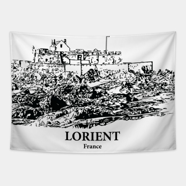 Lorient - France Tapestry by Lakeric
