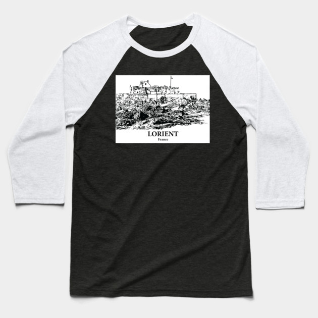 Lorient - France Baseball T-Shirt by Lakeric