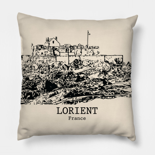 Lorient - France Pillow by Lakeric