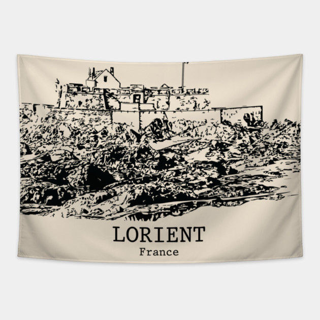 Lorient - France Tapestry by Lakeric