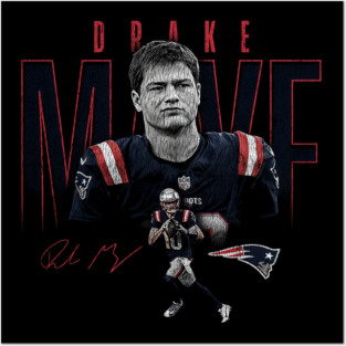 Drake Maye, Patriots Posters and Art