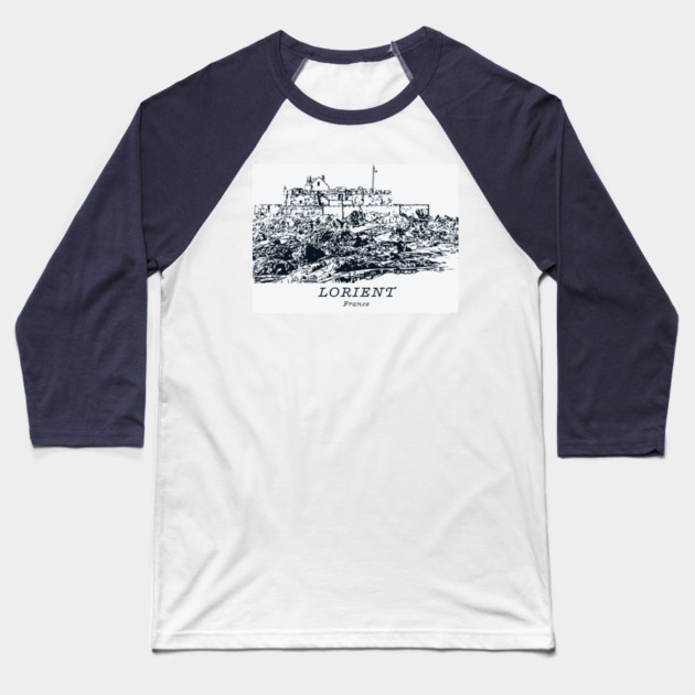 Lorient - France Baseball T-Shirt by Lakeric