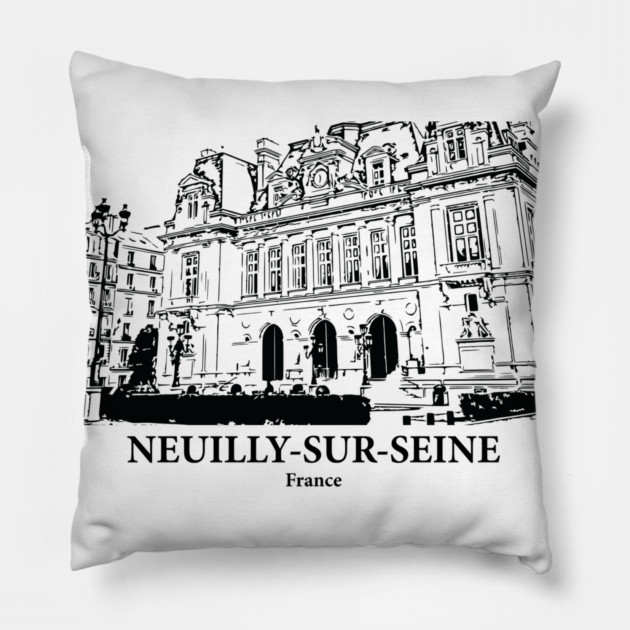 Neuilly-sur-Seine - France Pillow by Lakeric