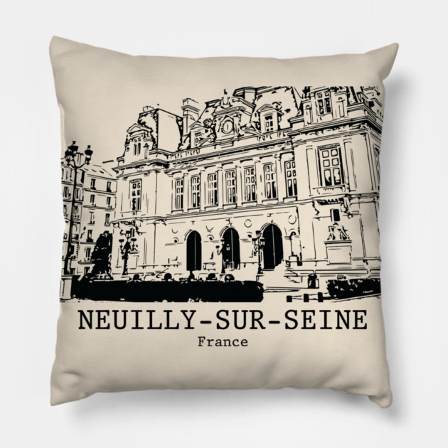 Neuilly-sur-Seine - France Pillow by Lakeric