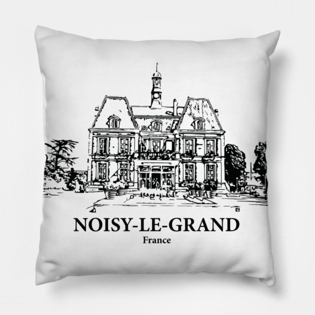 Noisy-le-Grand - France Pillow by Lakeric