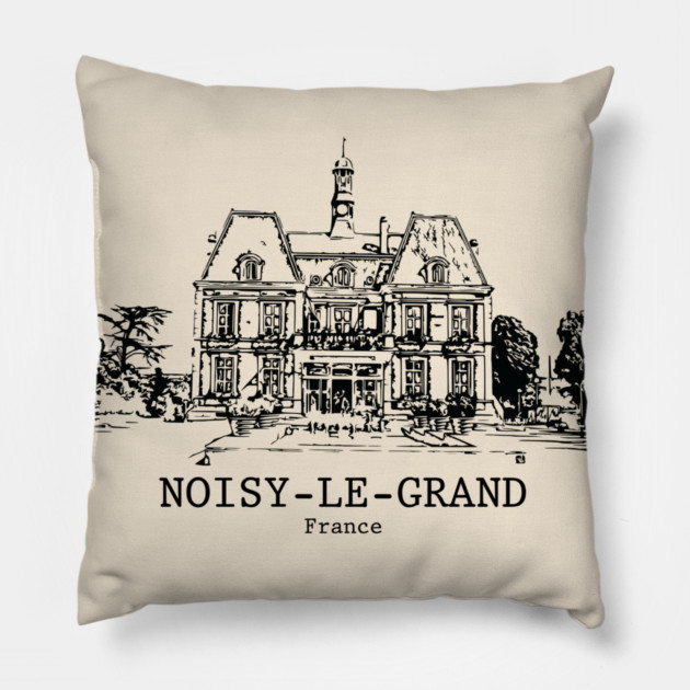 Noisy-le-Grand - France Pillow by Lakeric