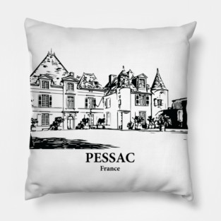 Pessac - France Pillow