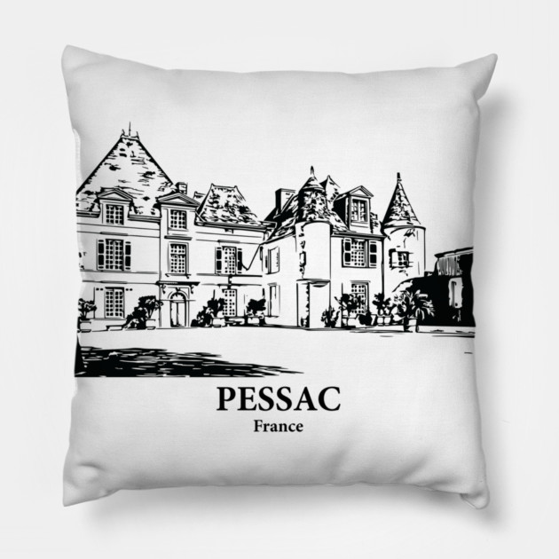 Pessac - France Pillow by Lakeric