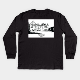 Pessac - France Kids Long Sleeve T-Shirt