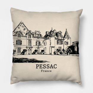 Pessac - France Pillow