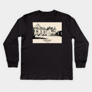 Pessac - France Kids Long Sleeve T-Shirt