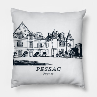 Pessac - France Pillow