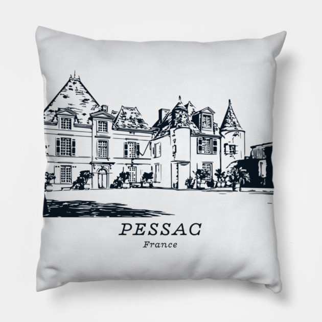 Pessac - France Pillow by Lakeric