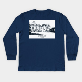 Pessac - France Kids Long Sleeve T-Shirt