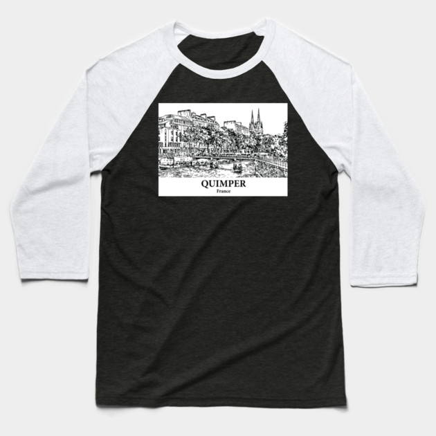 Quimper - France Baseball T-Shirt by Lakeric
