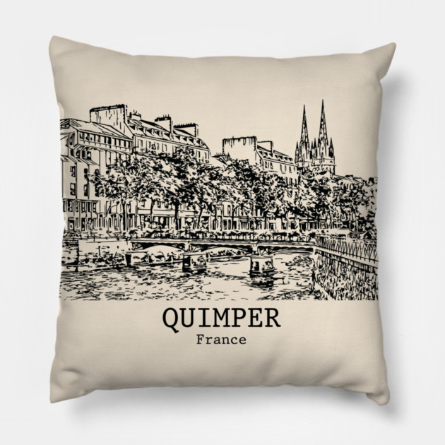 Quimper - France Pillow by Lakeric