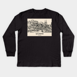 Quimper - France Kids Long Sleeve T-Shirt