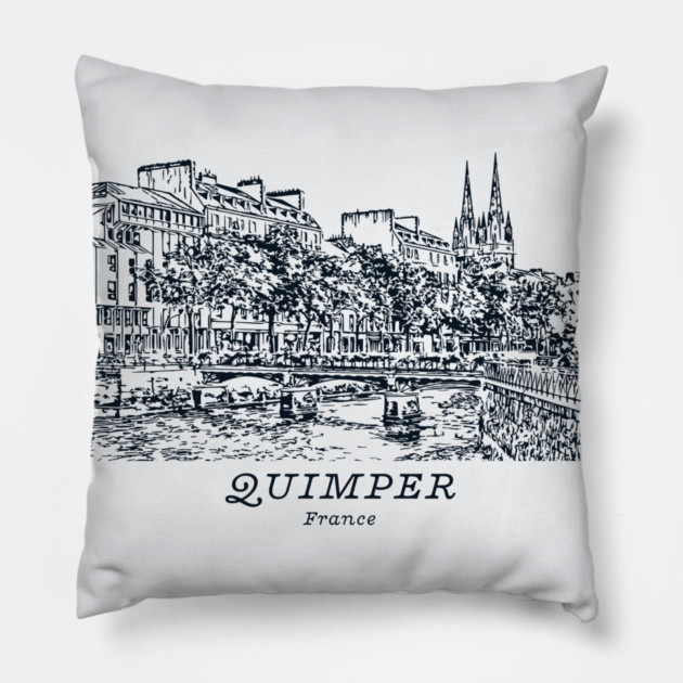 Quimper - France Pillow by Lakeric