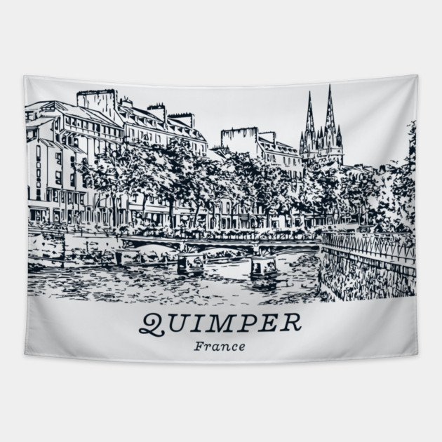 Quimper - France Tapestry by Lakeric