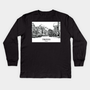 Troyes - France Kids Long Sleeve T-Shirt
