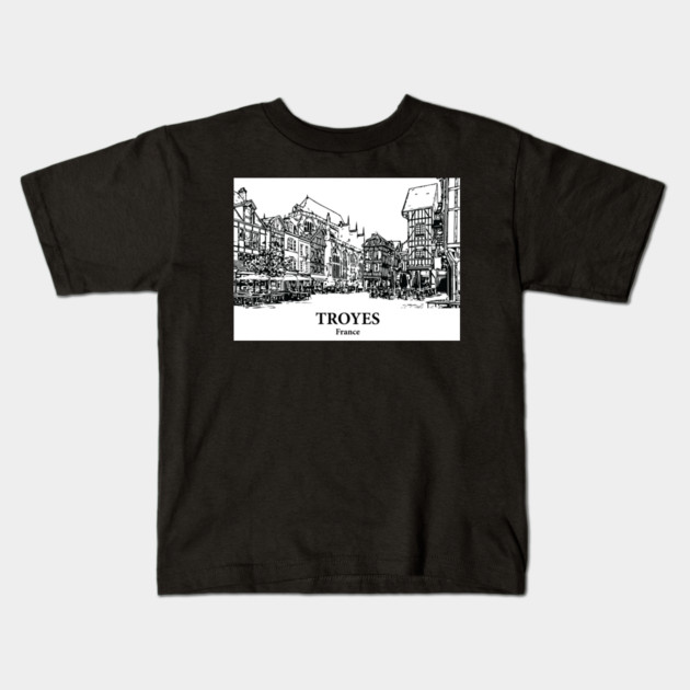 Troyes - France Kids T-Shirt by Lakeric