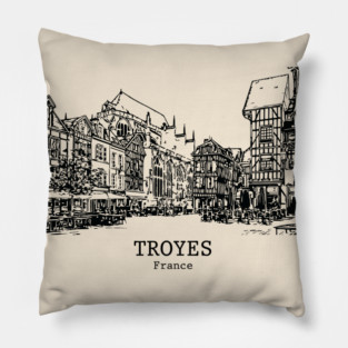 Troyes - France Pillow
