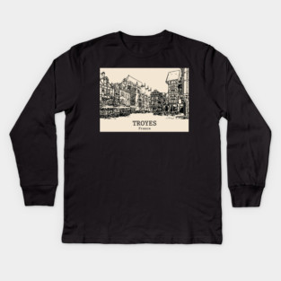 Troyes - France Kids Long Sleeve T-Shirt