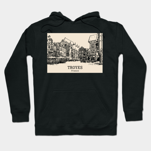 Troyes - France Hoodie by Lakeric