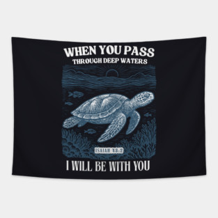 When You Pass Through Deep Waters — Isaiah 43:2 Tapestry