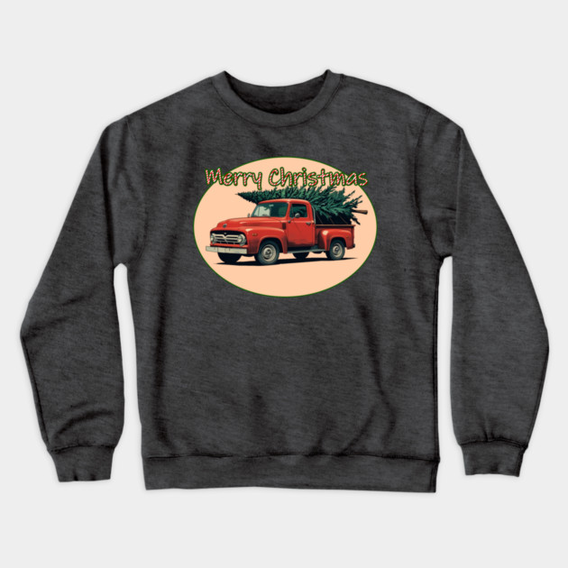 Christmas Truck Crewneck Sweatshirt by faithfamilyhomedesigns