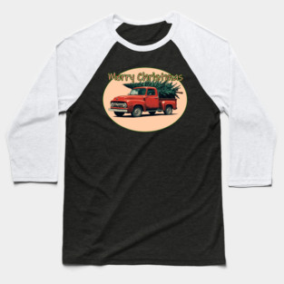 Christmas Truck Baseball T-Shirt