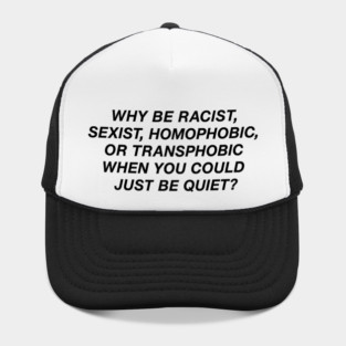 Speak Up Against Hate with Bold Typography Hat