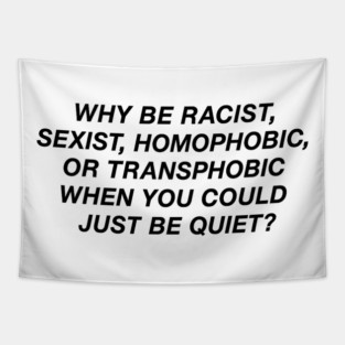 Speak Up Against Hate with Bold Typography Tapestry