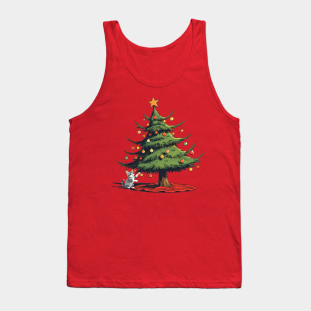 Christmas Cat Tank Top by faithfamilyhomedesigns