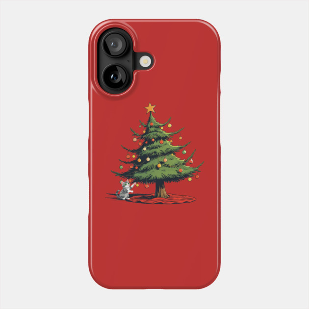 Christmas Cat Phone Case by faithfamilyhomedesigns