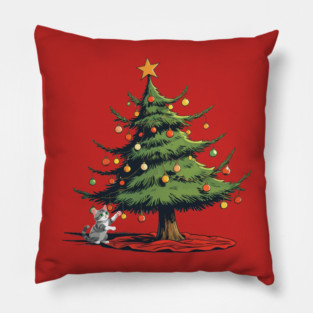Christmas Cat Pillow