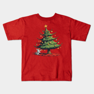 Christmas Cat Kids T-Shirt