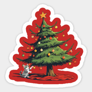 Christmas Cat Magnet