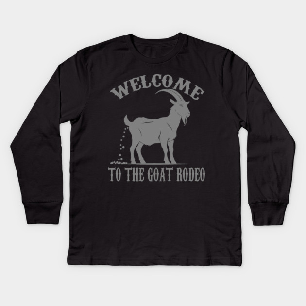 Goat Rodeo Kids Long Sleeve T-Shirt by faithfamilyhomedesigns