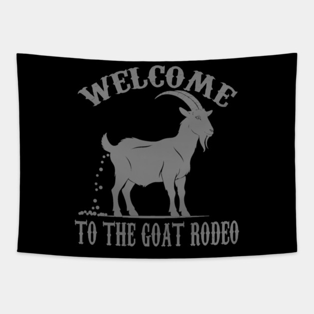 Goat Rodeo Tapestry by faithfamilyhomedesigns